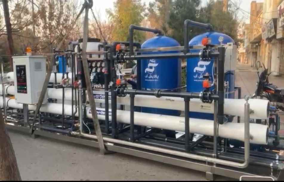 دستگاه تصفیه آب با ظرفیت 300 مترمکعب در شبانه روز شرکت صدر شیمی یزد